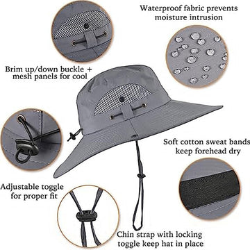 Outdoor activities such as hiking and fishing with Solar Fan Hat