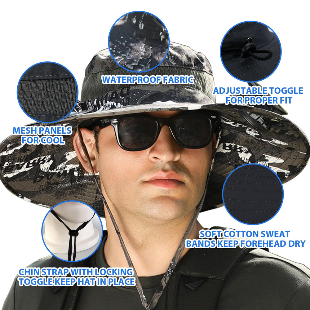 Three-speed adjustable solar fan hat