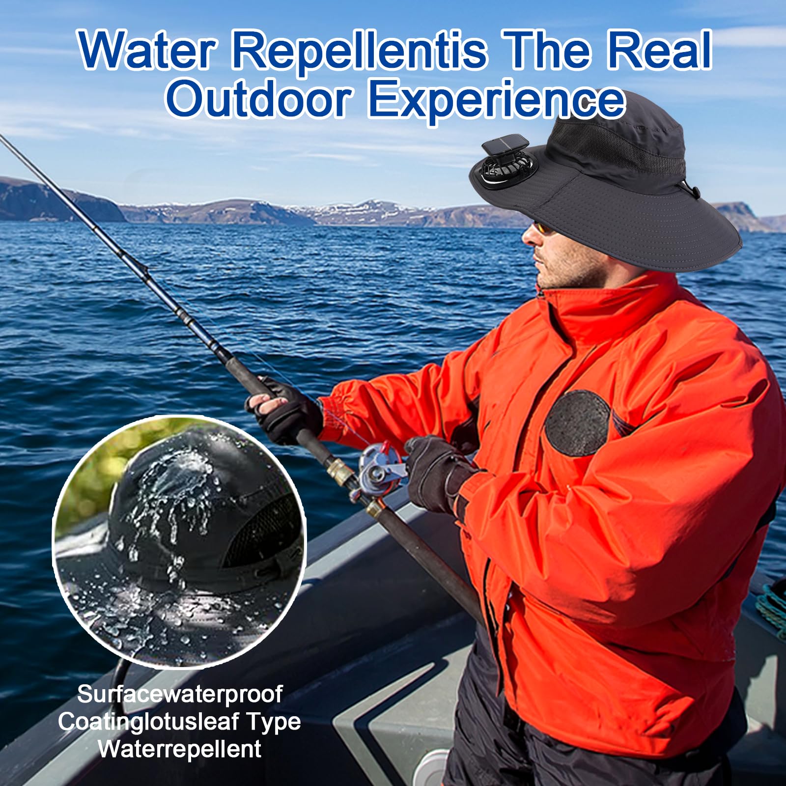 Hat displaying UPF50+ sun protection