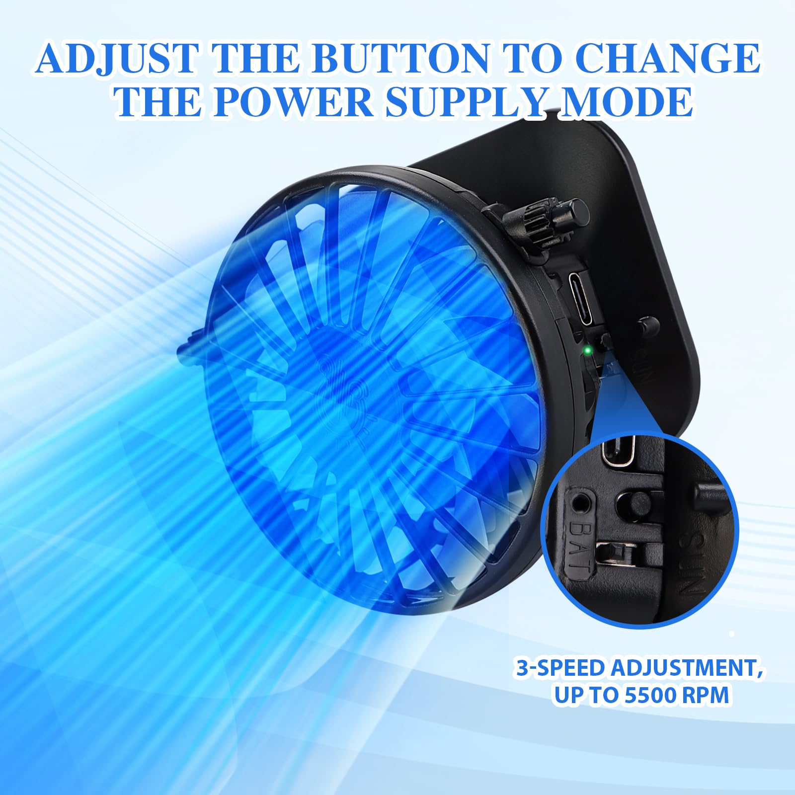 Adjustable head circumference from 22 to 25 inches