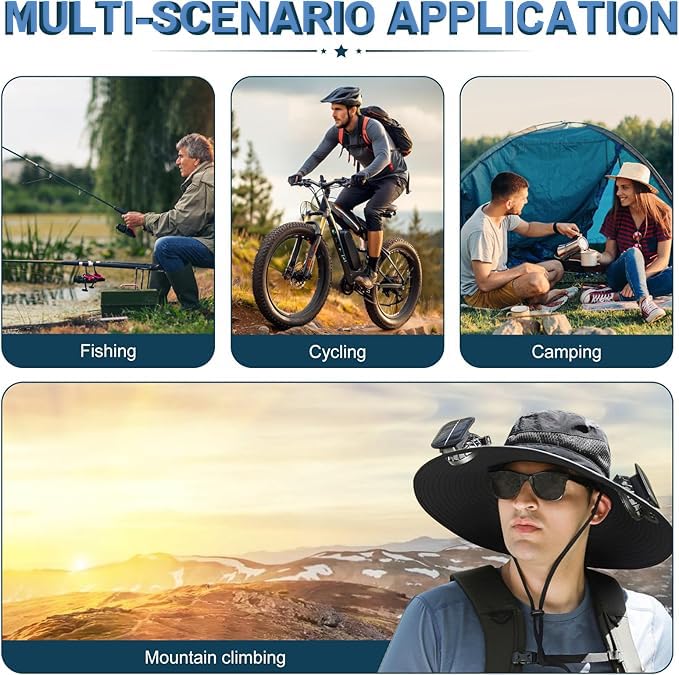 UPF 50+ sun protection label on the hat fabric