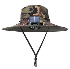 Adjustable chin strap and breathable mesh panels on the hat