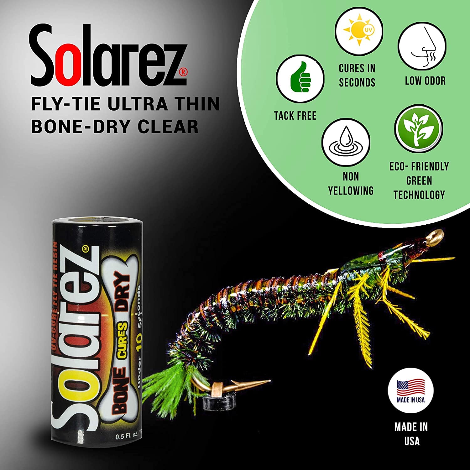 Solarez Bone Dry Black for eyes and realistic details