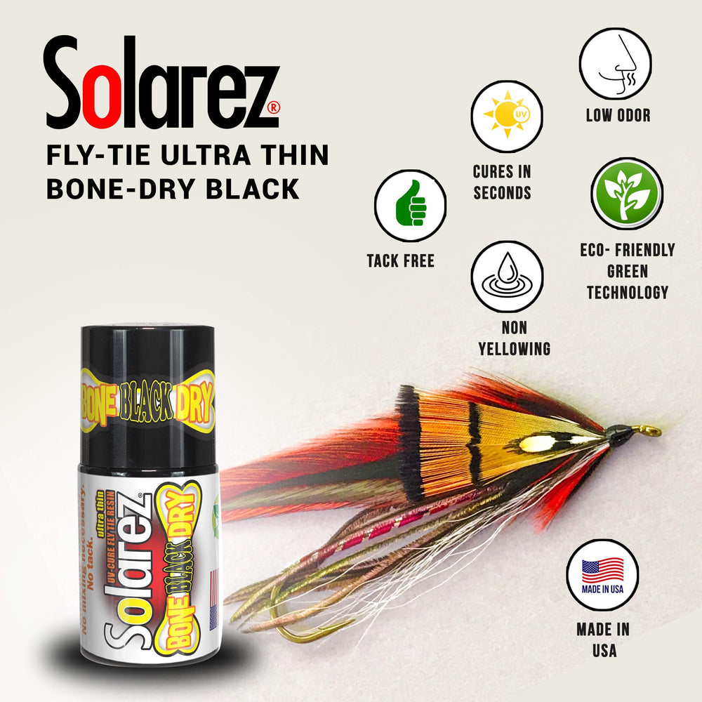 SOLAREZ Bone Dry Black glossy hard finish on coated surface