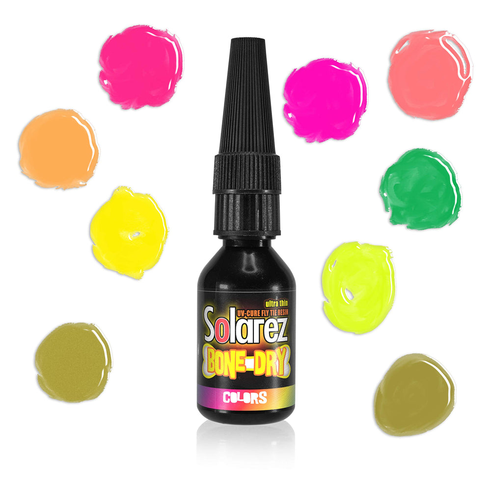 USA-made SOLAREZ Bone Dry Colors label emphasizing eco-friendly production.