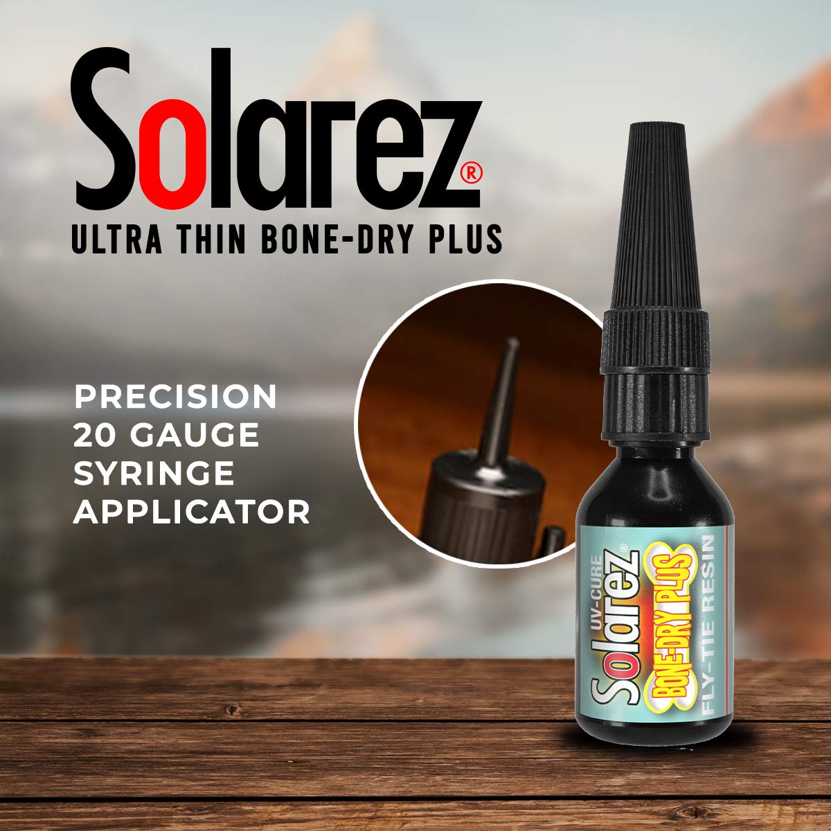 Close-up view of ultra low viscosity resin for smooth coats.