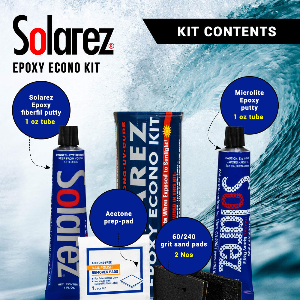 SOLAREZ Epoxy Econo Gift Kit capsule keeps repairs portable and secure.