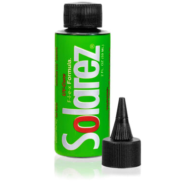 SOLAREZ Fly Tie Flex bottle for precise knot coating and durability.