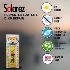SOLAREZ Polyester Low Light resin-application shows easy mixing for durable, clear results.
