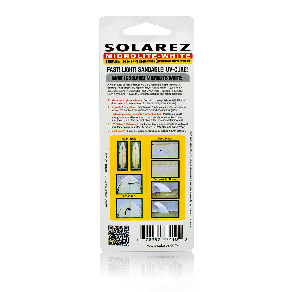 Solarez Polyester Microlite surfboard repair kit ready to use