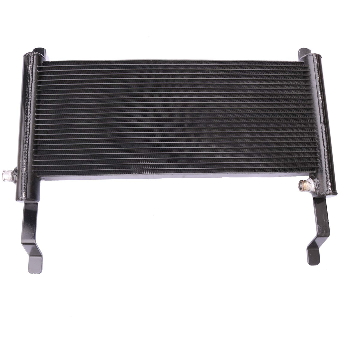Solarhome hydraulic oil cooler front view, compact unit for versatile Bobcat compatibility.