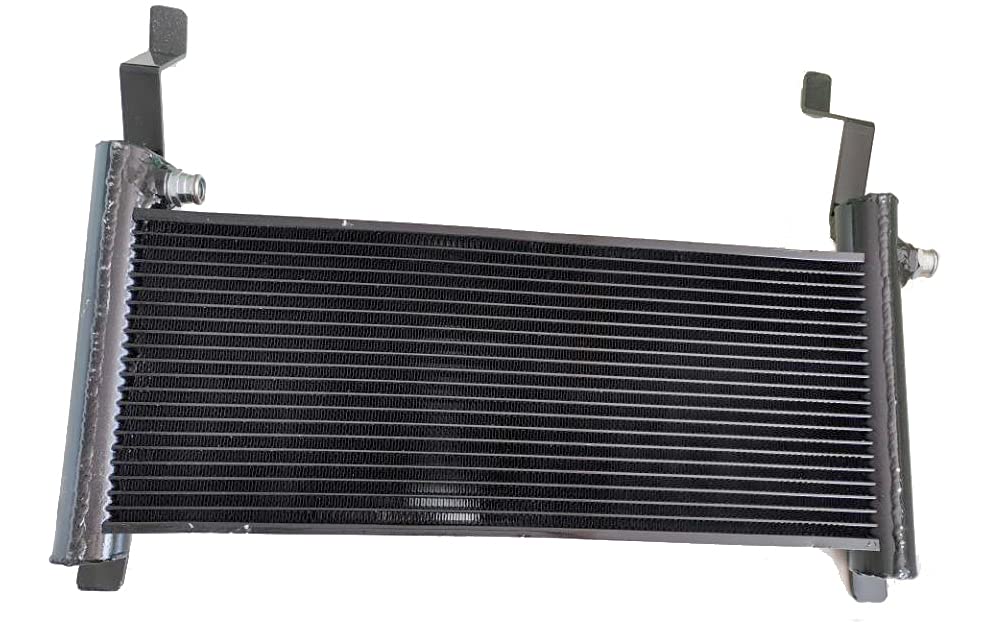 Solarhome hydraulic oil cooler label and spec tag; clear compatibility and model details.