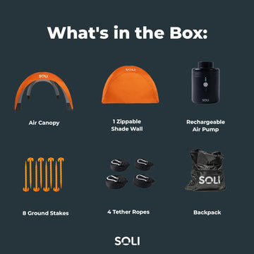 SOLI spacious interior accommodates people and gear comfortably.