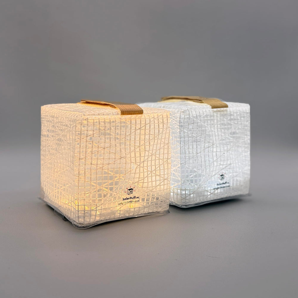 Solight Design SolarPuff LED camping light providing versatile night illumination.