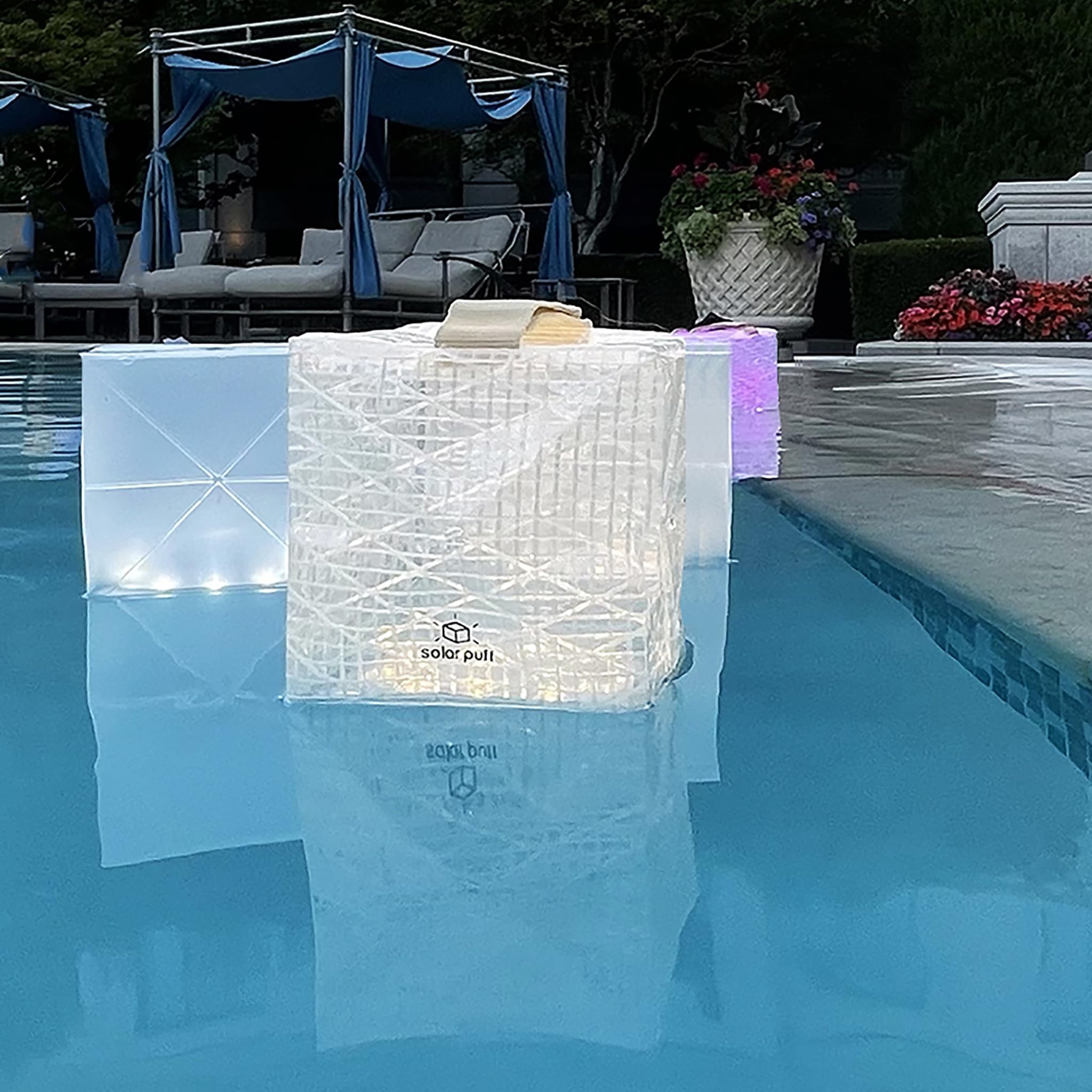 Solight Design SolarPuff compact packable lantern fits into small backpacks.