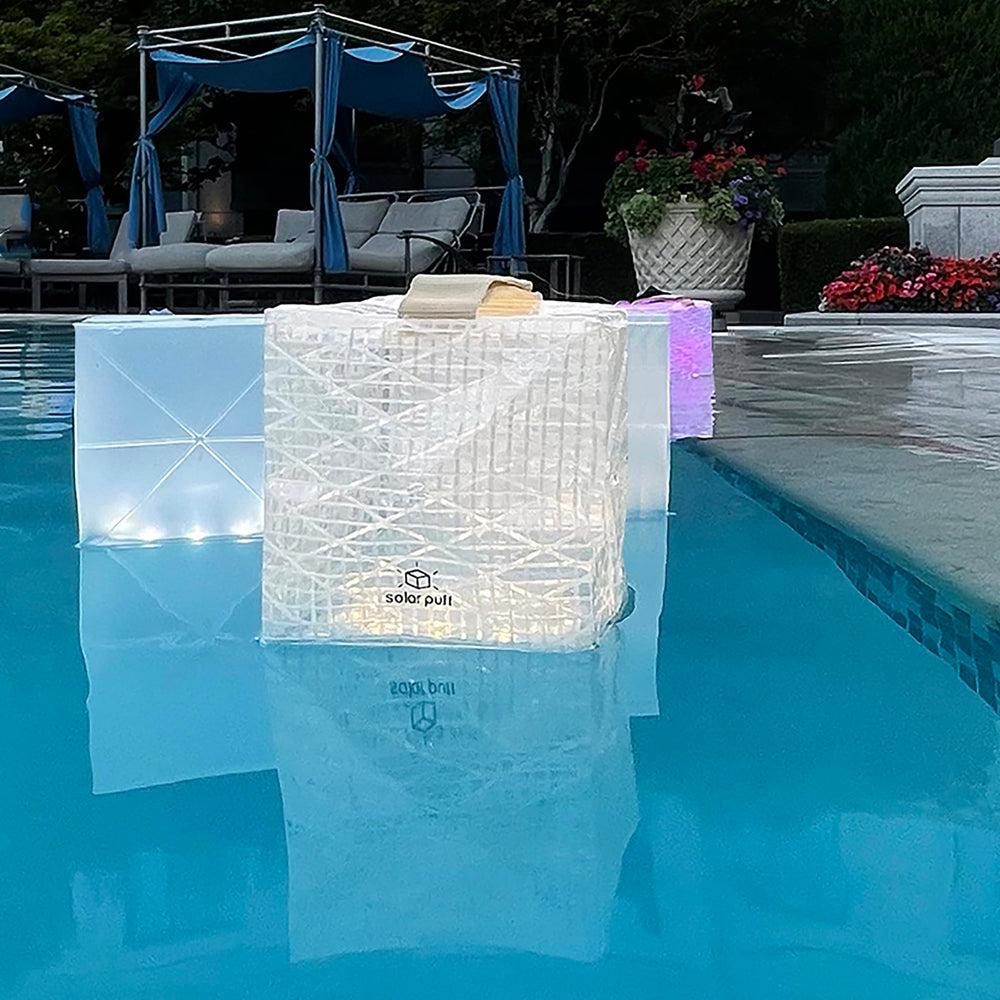 Solight Design SolarPuff compact packable lantern fits into small backpacks.
