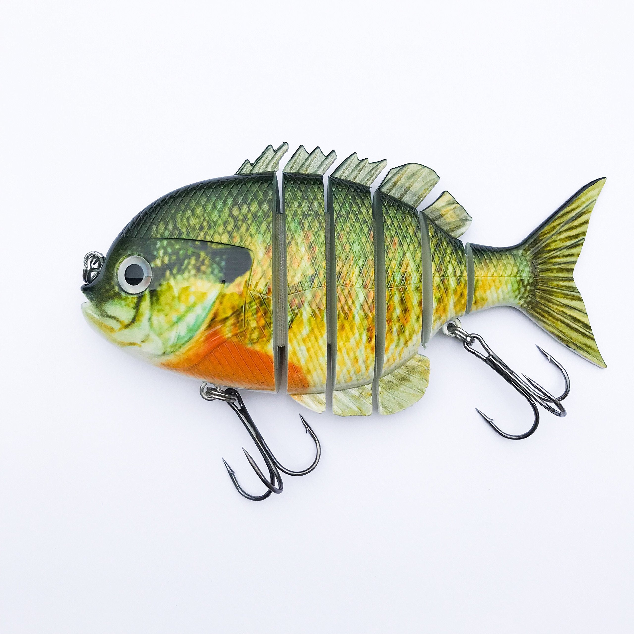 Soljer Blue Gill Swimbait 6in front view for large fish applications