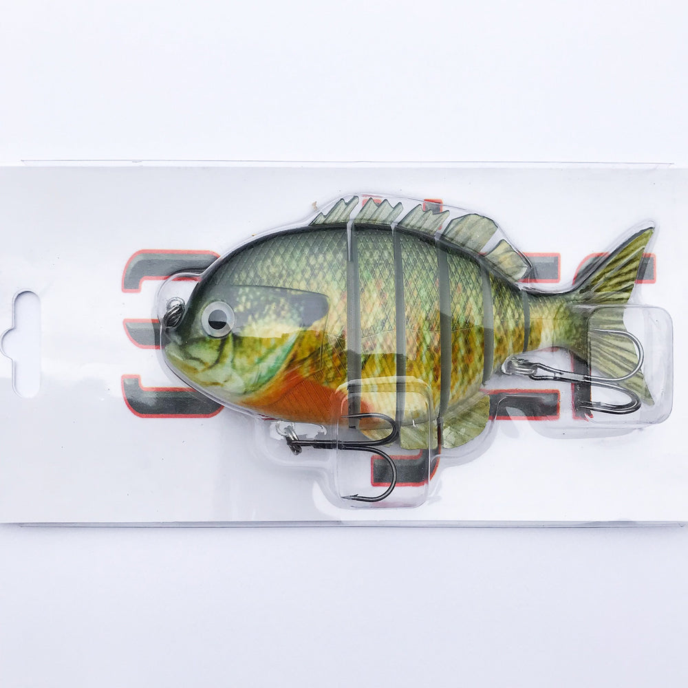 Soljer Blue Gill Swimbait 6in display image for effective bass fishing setup