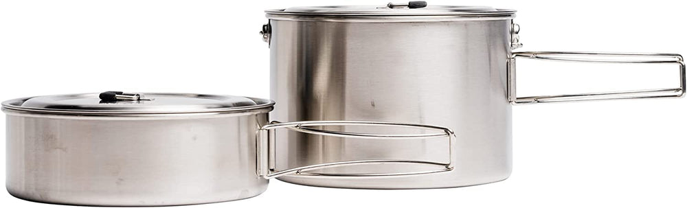 Solo Stove 2 Pot Set with 3-liter pot for hearty meals on camping trips.