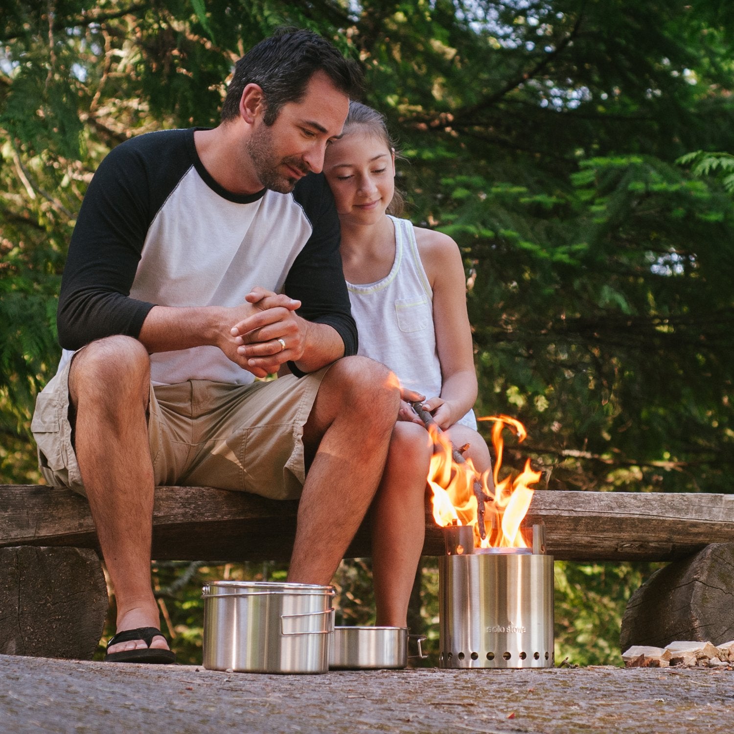 Solo Stove campfire top view highlights compact design for backpacking efficiency.