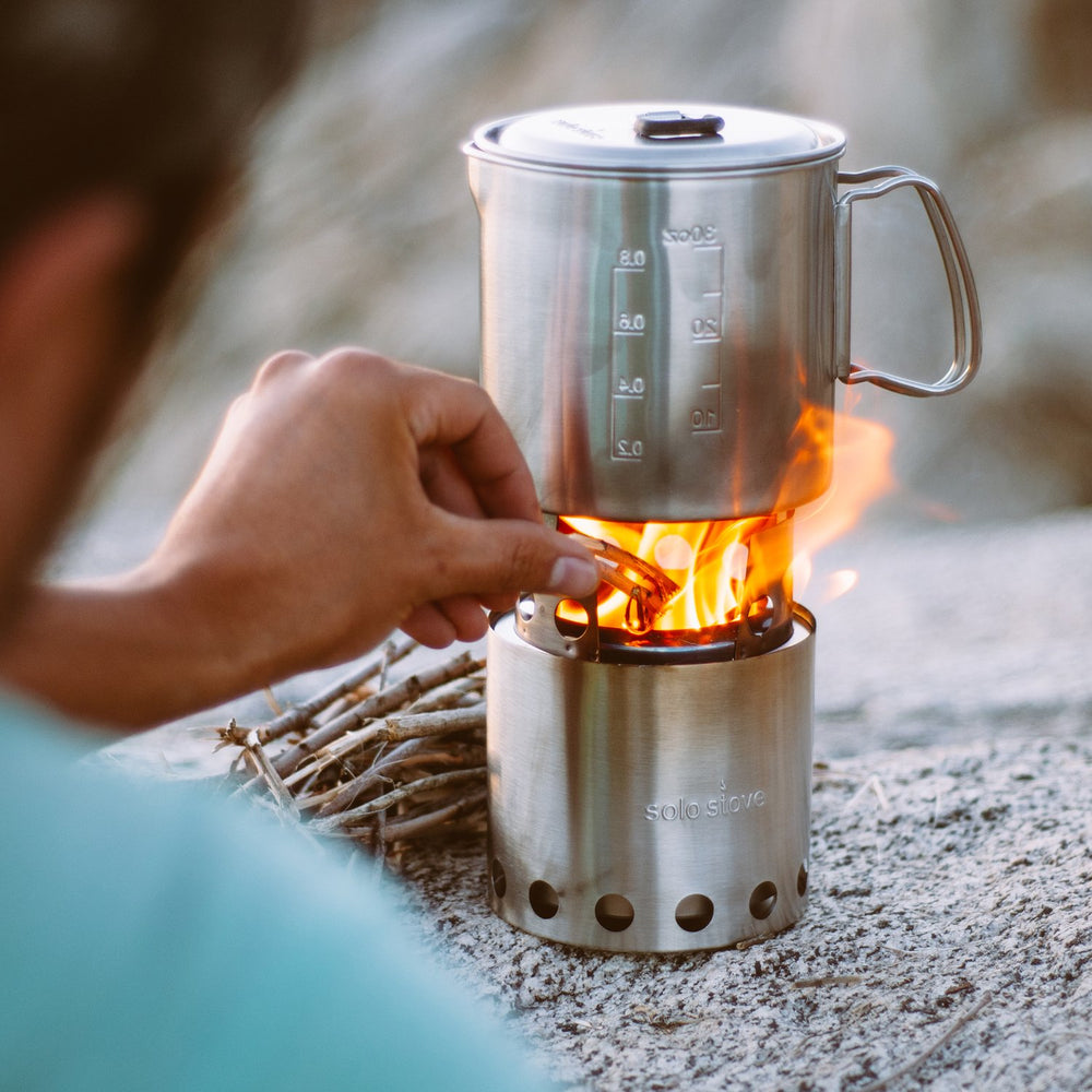 Solo Stove Lite nests neatly inside Pot 900 for tidy packing