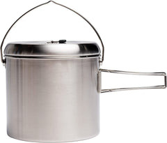 Solo Stove Pot 4000 stainless steel body designed for compact camping cooking.