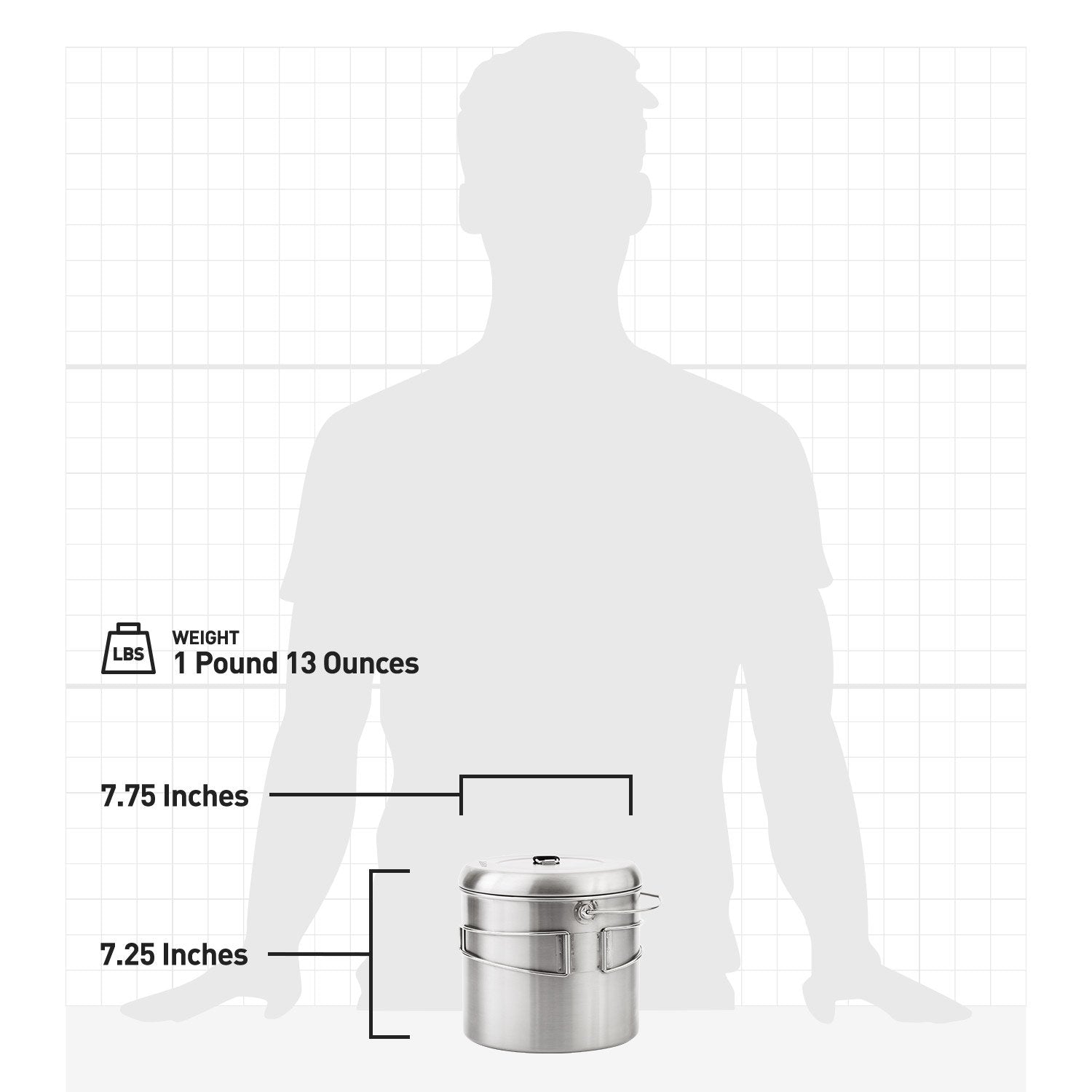 Solo Stove Pot 4000 volume markings guide precise cooking.