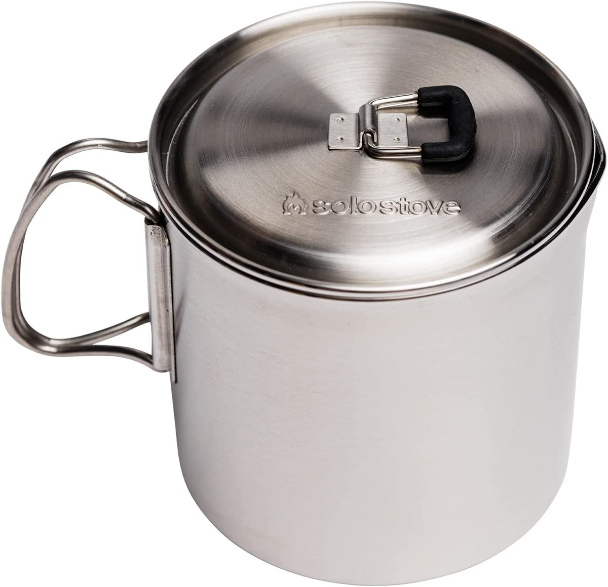 Solo Stove Solo Pot 900 front view showing compact backpacking design