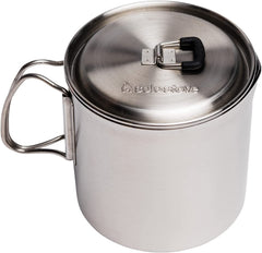 Solo Stove Solo Pot 900 front view showing compact backpacking design