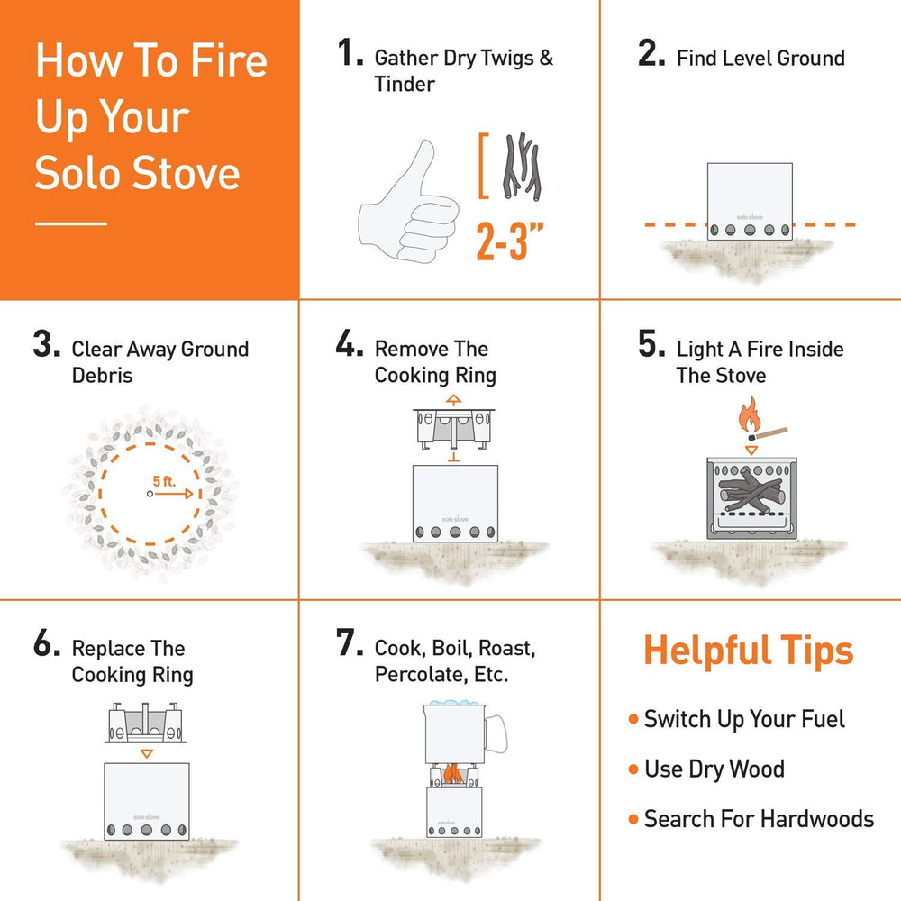 Solo Stove Titan air ventilation system enhances flame efficiency outdoors
