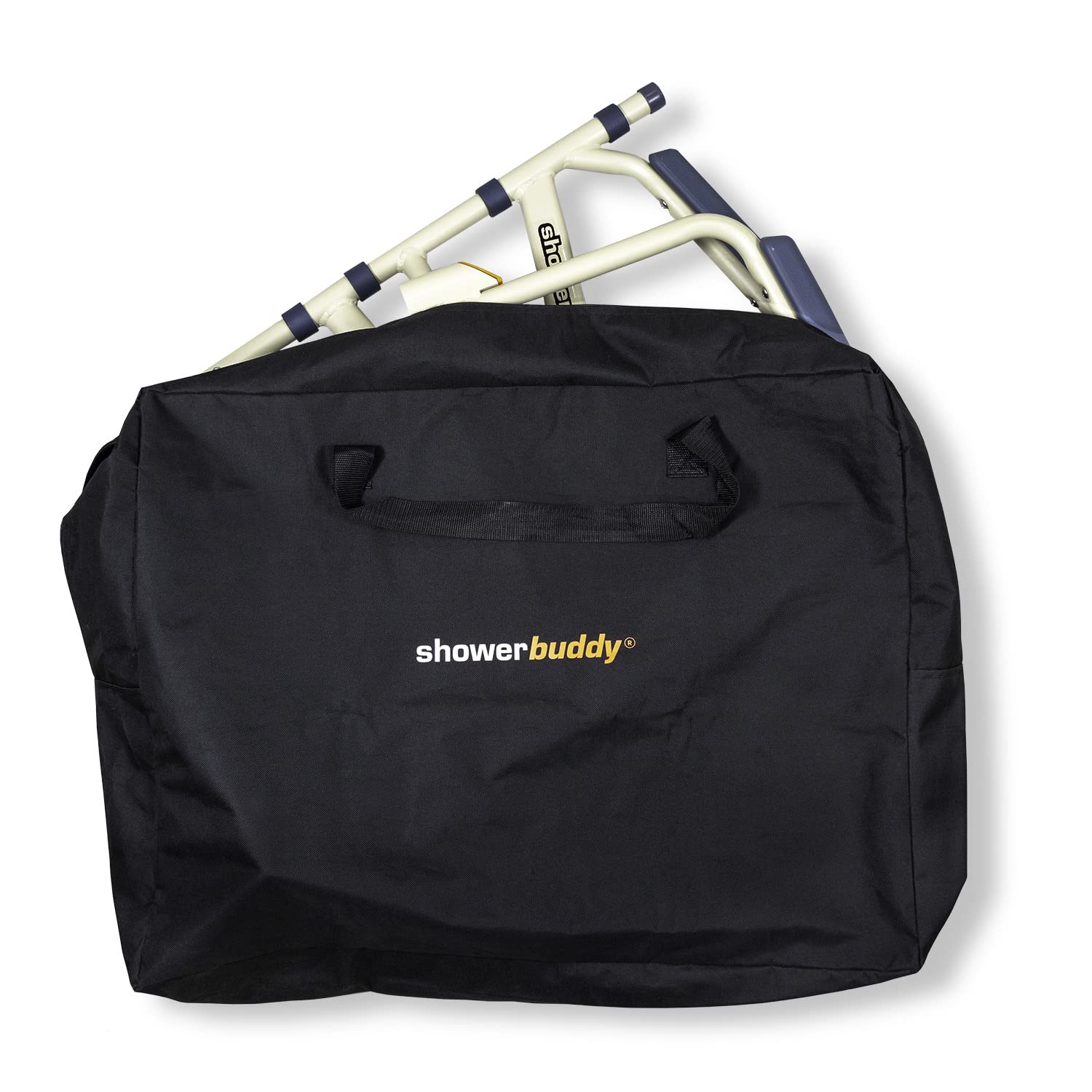 SolutionBased ShowerBuddy SB7E travel bag with a compact design for easy packing and portability.