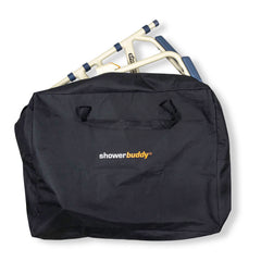 SolutionBased ShowerBuddy SB7E travel bag with a compact design for easy packing and portability.