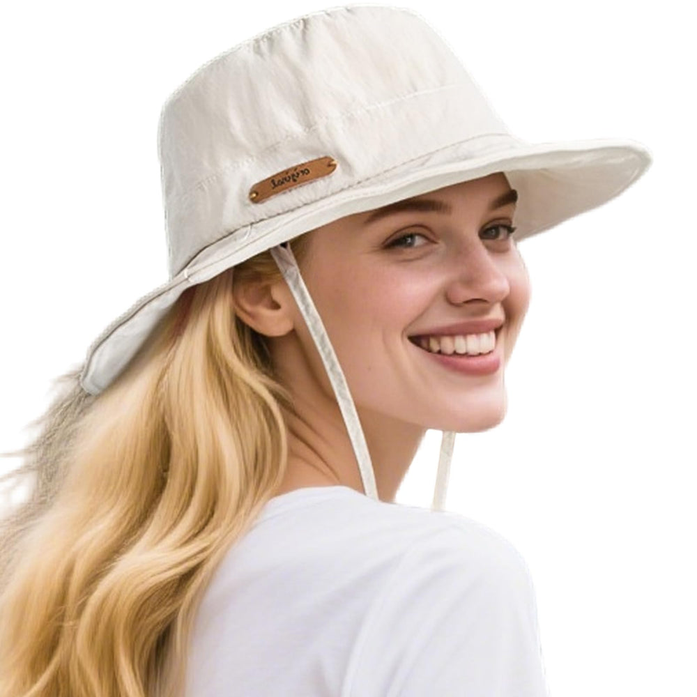 SOMALER women's sun hat with wide brim UPF50+ for beach and hiking