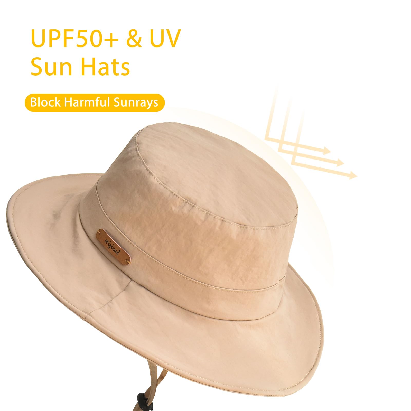 SOMALER sun hat with 7cm wide brim and adjustable inner drawstring