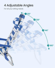 Songmics aluminum frame supports up to 331 lb for reliable outdoor seating.