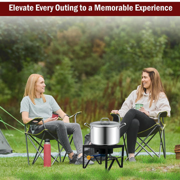 Sonret easy-to-assemble burner enhances any outdoor cooking station.