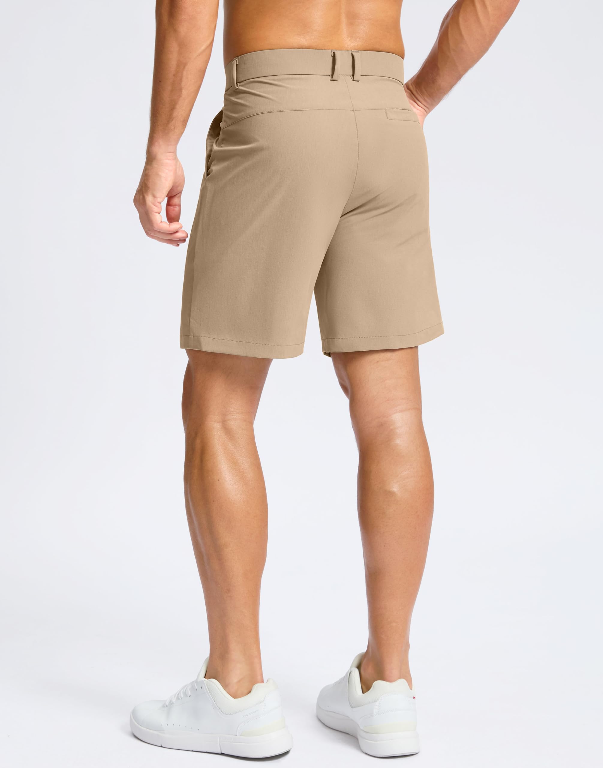 Soothfeel men's casual shorts 9in inseam shown in modern outdoor-ready length
