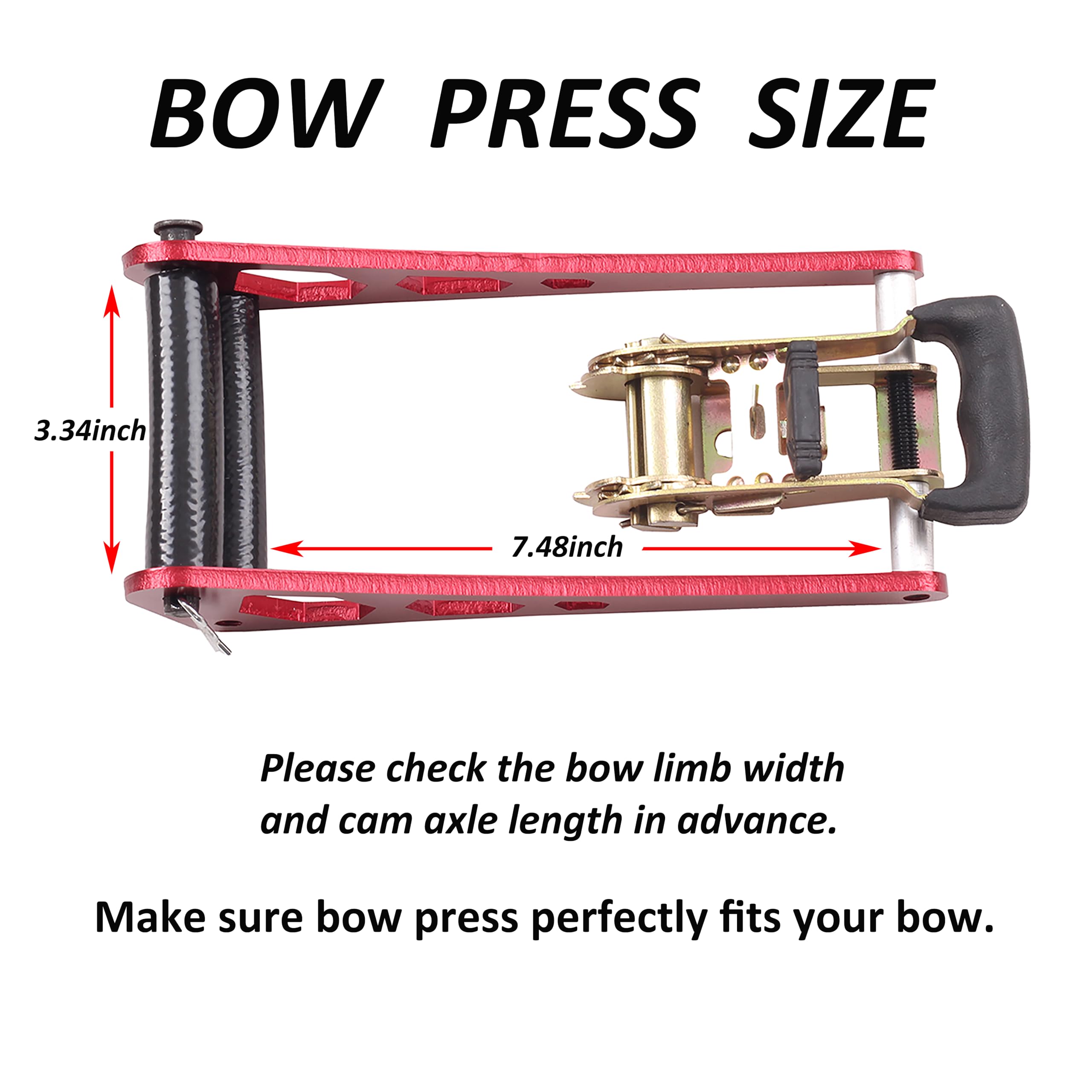 SOPOGER Bow Press rubber protection—pad protects limbs during adjustments.