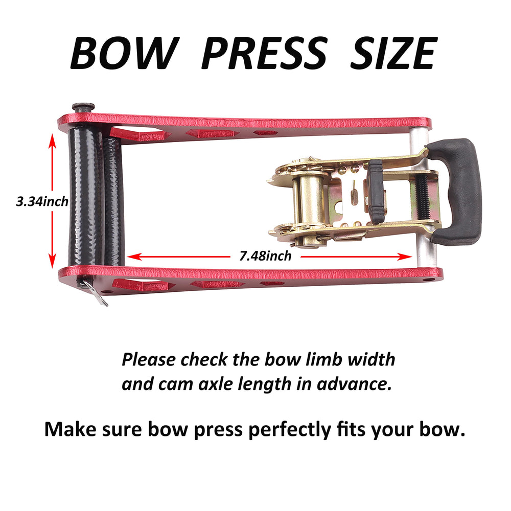 SOPOGER Bow Press rubber protection—pad protects limbs during adjustments.
