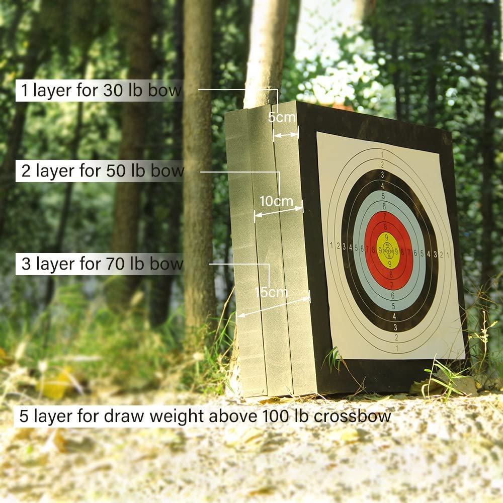 SOPOGER archery target arrow removal ease for quick practice sessions.