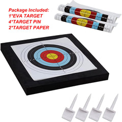 SOPOGER EVA surface close-up shows soft feel and reliable arrow blocking for practice.