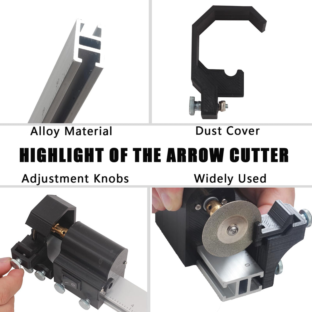 SOPOGER Arrow Saw features a dust cover to reduce debris during cuts.