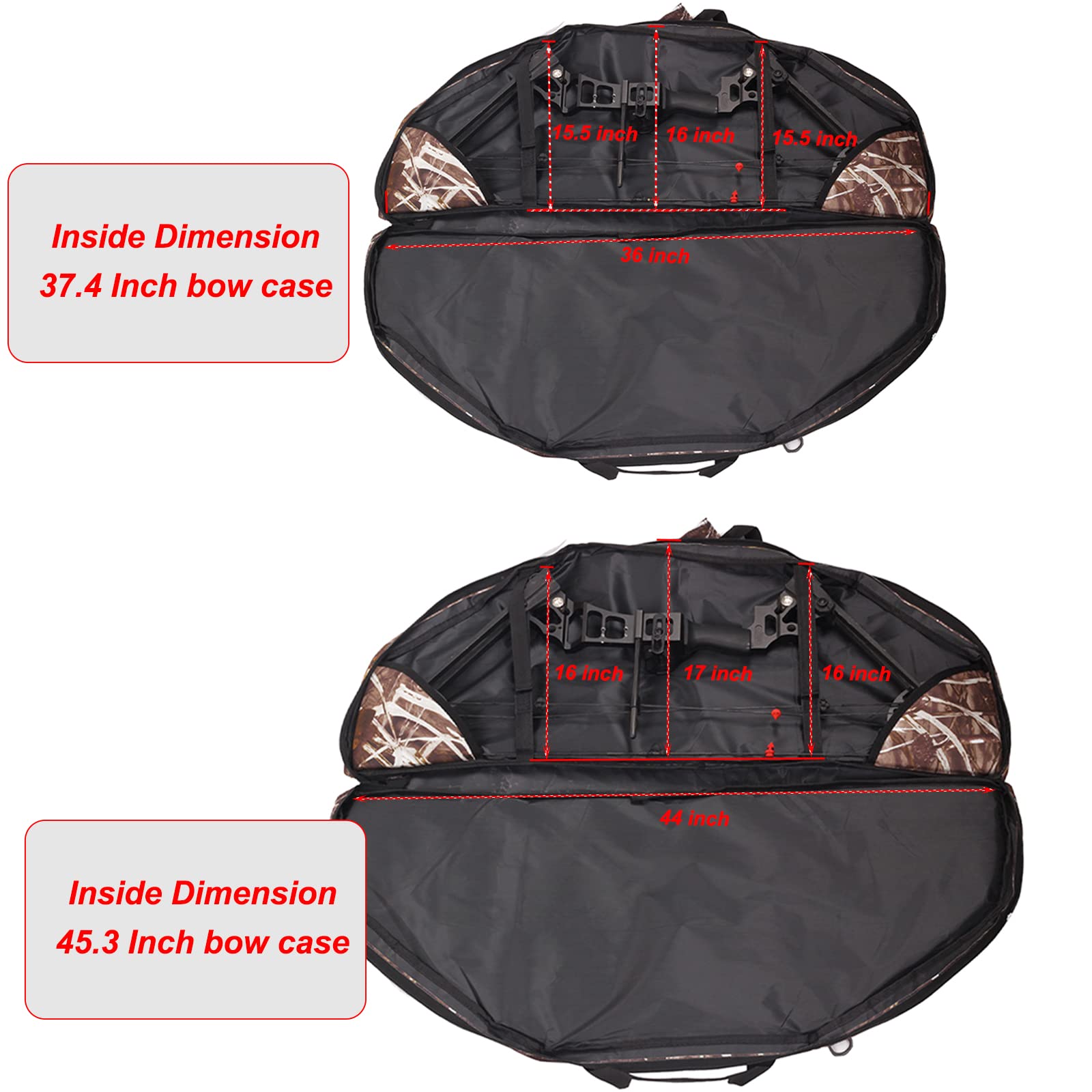 SOPOGER bow case anti-slip straps prevent shifting during movement