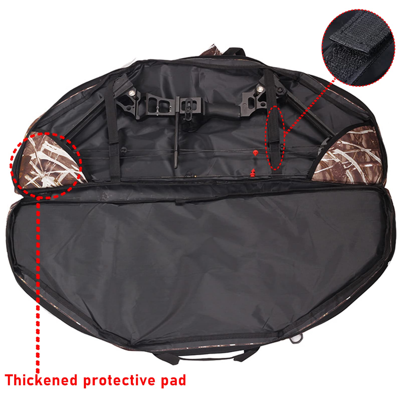 SOPOGER bow case lightweight at 2.2 lbs for easy travel