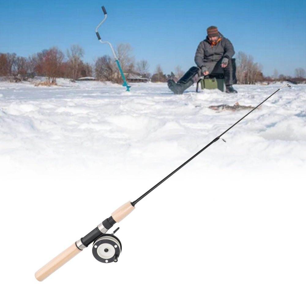Sorandy compact spinning ice fishing combo ready to pack.