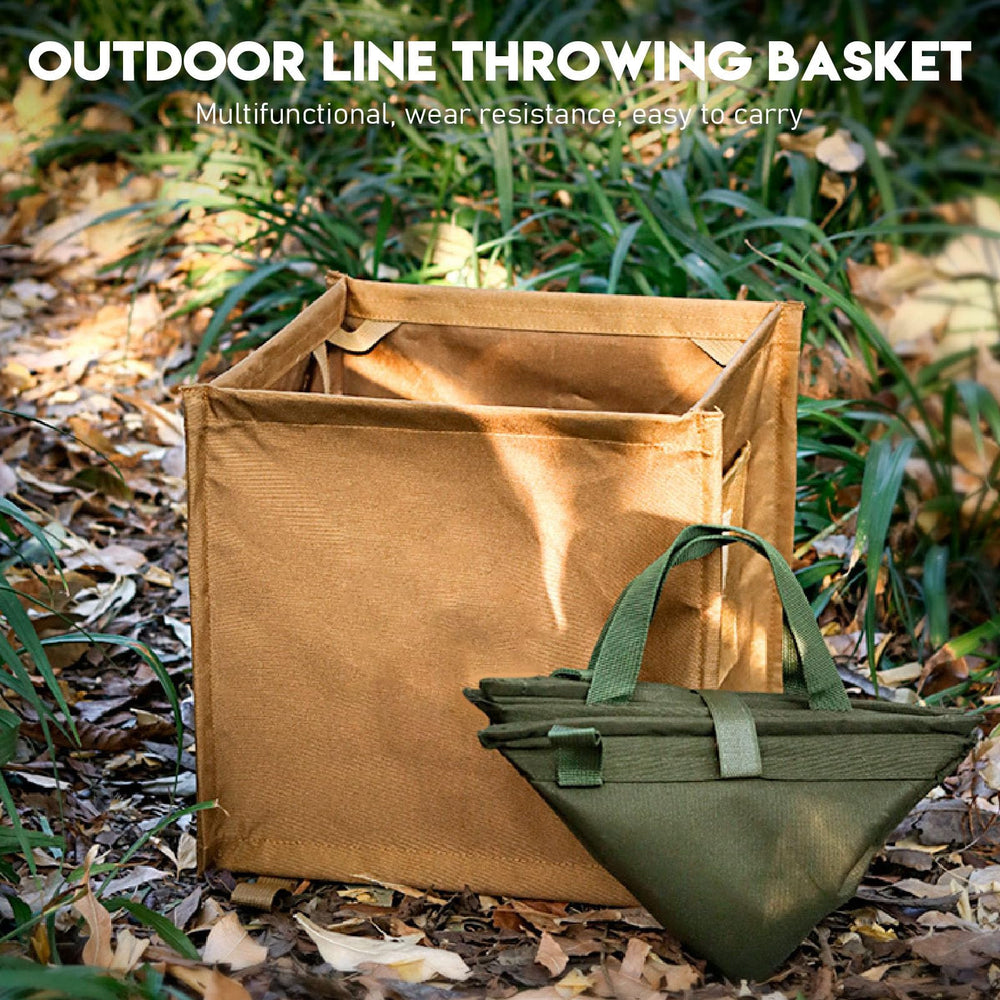 Sorandy foldable rope bag in khaki for easy transport and quick access.