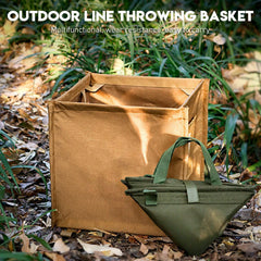 Sorandy foldable rope bag in khaki for easy transport and quick access.