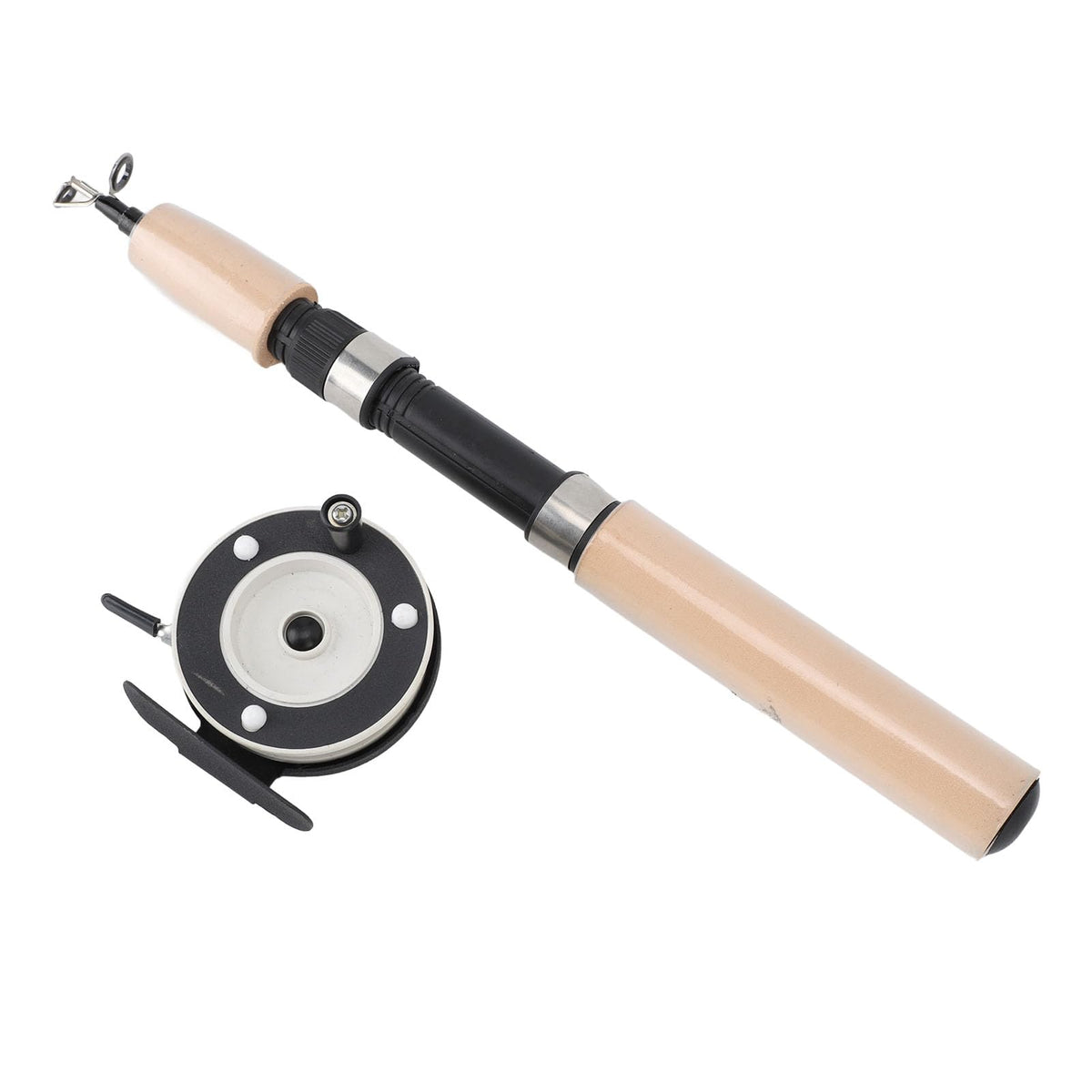 Sorandy 65cm ice rod and reel combo with compact design for easy transport.
