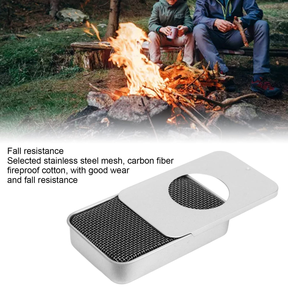 Sorandy mini-alcohol stove stainless steel construction resists rust.
