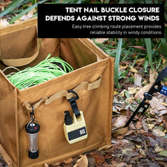Sorandy Oxford throw bag 33L offers durable rope storage on site.